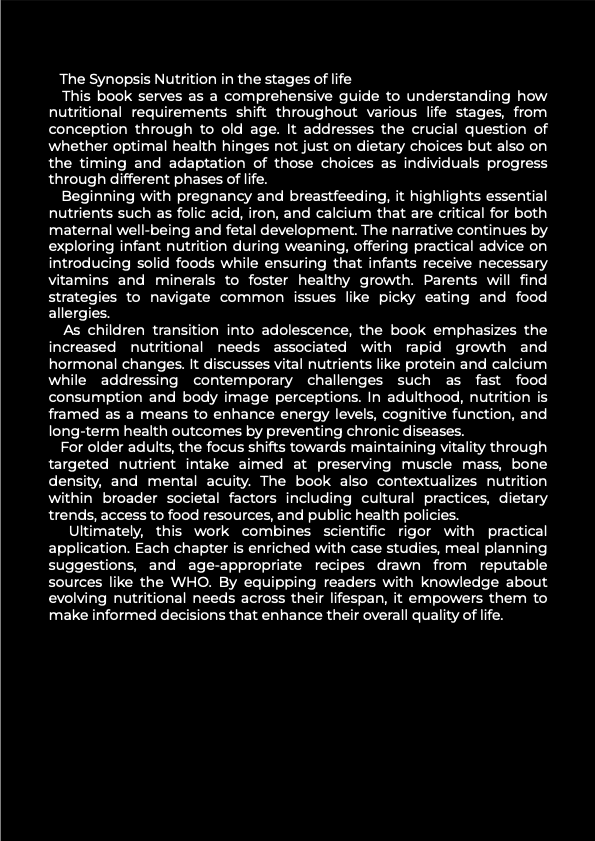 BUNDLE | Nutrition in the stages of life eBook | 5 Informative PDFs | 1 Excel Planner