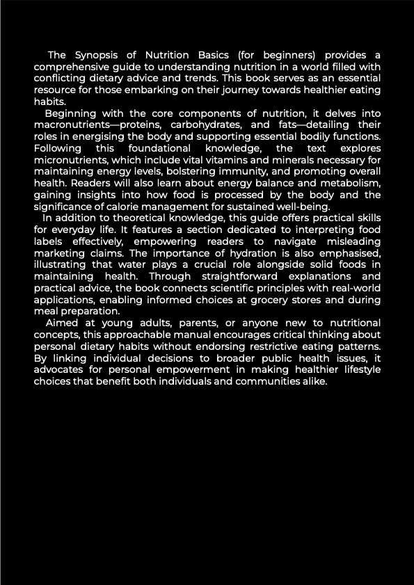 BUNDLE | Nutrition Basics for Beginners eBook & Audiobook | 4 Informative PDFs | 1 Excel Planner