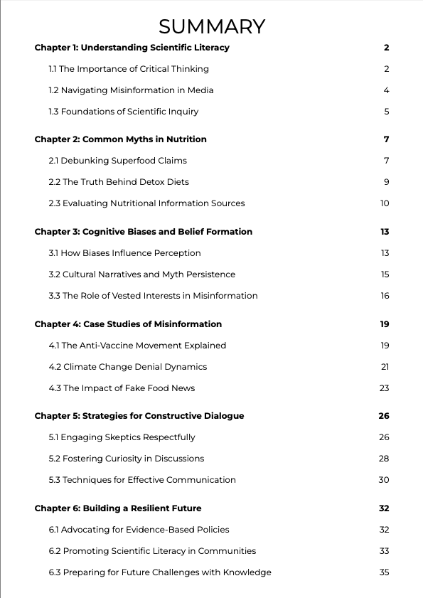 BUNDLE | Scientific Approach and Myth Busting eBook | 5 Illustrative PDFs | 1 Excel Planner