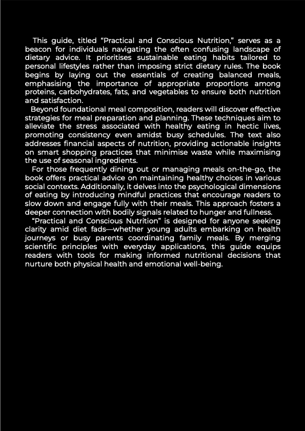 BUNDLE | Practical and Conscious Nutrition eBook | 5 Informative PDFs | 1 Excel Planner