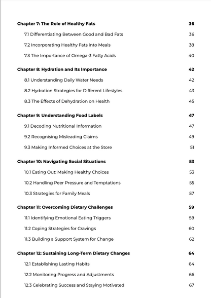 BUNDLE | 30 days to improve your diet eBook | 5 Informative PDFs | 5 Excel Planner