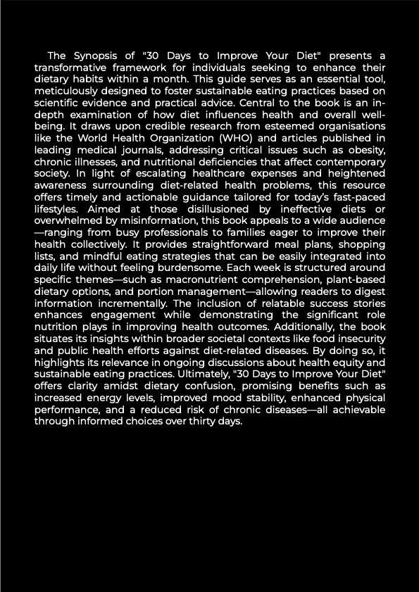 BUNDLE | 30 days to improve your diet eBook | 5 Informative PDFs | 5 Excel Planner