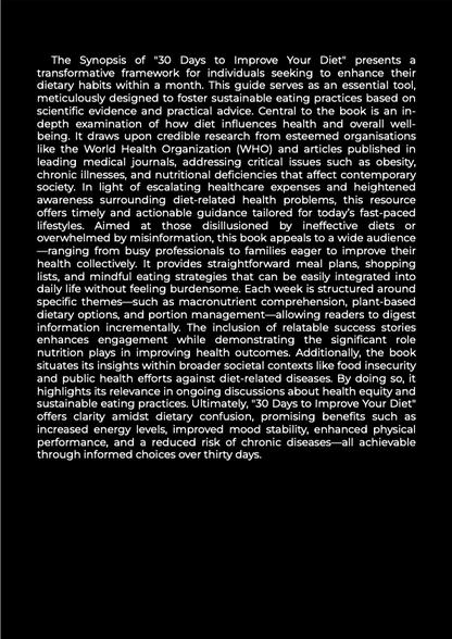 BUNDLE | 30 days to improve your diet eBook | 5 Informative PDFs | 5 Excel Planner